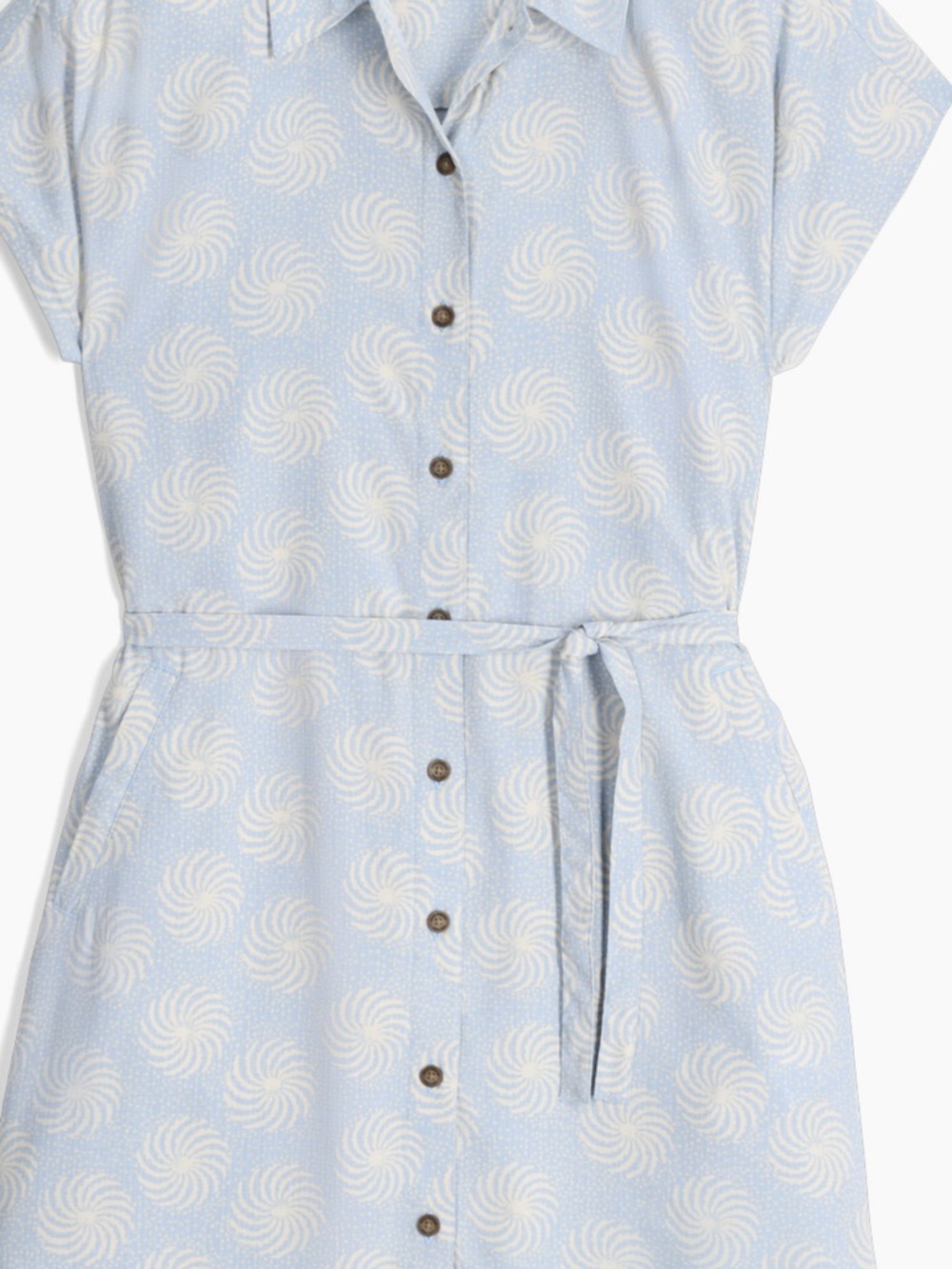 Royal Robbins Light Blue Printed Midi Dress Brand Brand New with tags extra SM